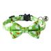 XWQ Cat Collar Bunny Carrot Eggs Pattern Decor Accessories Adjustable Breakaway Pet Cats Bow-knot Collar with Bell for Easter