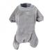 Warm Fleece Pet Dog Jumpsuits Clothes For Dogs Pajamas Pet Dog Clothing Small Medoum Dogs Coat Chihuahua Yorkshire Jacket Gray-M