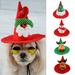 Limei Pet Headgear Pet Christmas Hat Adjustable Ultra-Light Vibrant Color Easy-wearing Dress Up Non-woven Fabric Xmas Tree Elk Style Dog Cat Cosplay Xmas Hat Pet Supplies