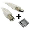 Epson WorkForce 1100 Printer Compatible 10ft White USB Cable A to B Plus Free...