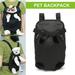 Pefilos Pet Carrier Backpack Adjustable Pet Front Cat Dog Carrier Backpack Travel Bag Small Dog Backpack for Girls Legs Out Pet Backpack Carrier for Cats Black S M L XL