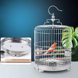 FETCOI Large Stainless Steel Parakeet Bird Cage 15.74 Inch Height Hanging Parrot Bird Cages with Stand for Cockatiels African Grey Quaker Parakeets Conures Pigeons Flight Perches Birdcage