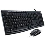 Logitech MK200 Media Combo Keyboard/Mouse Wired USB Black