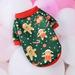 Deepwonder New Christmas Thin Fleece Dog Clothes Cotton Pet Clothing for Small Dogs Cats Shirt Puppy Dog Costume Chihuahua Yorkies Outfit