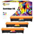 Toner Bank Compatible Toner Cartridge Replacement for Canon Cartridge 116C 116M 116Y High Yield (Cyan Magenta Yellow 3-Pack)