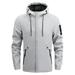 Men s Casual Solid Hooded Zipper Pocket Long Sleeve Coat Loose Jacket Windbreak For Outdoor Holiday Travel Jackets for