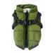Promotion Pet Dog Jacket With Harness Windproof Winter Pet Dog Padded Coat Clothes for Chihuahua French Bulldog Pet Puppy Yorkie Outfits Green 4XL