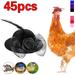 1/2/7/10/20/45 Pieces Chicken Hats for Hens Tiny Pets Funny Chicken Accessories Adjustable Elastic Strap Fashion Feather Hat for Rooster Duck Parrot Poultry Stylish Show Costume