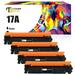 Toner Bank 4-Pack Compatible Toner Cartridge Replacement for HP CF217A LaserJet Pro M102w M102a LaserJet Pro MFP M130nw M130fw M130fn M130a Black