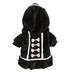 Winter Warm Vest Pet Dog Jacket Dog Printed Pullover Small Dogs Shirt Tops Cute Pet Dress Cat Dog Sweater Black X-Small