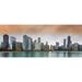 View of the Chicago skyline with Lake Michigan; Chicago Cook County Illinois United States of America Poster Print by Alberto Biscaro (34 x 13)