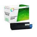 TCT Compatible Toner Cartridge Replacement for the Okidata C610 Series - 1 Pack Cyan