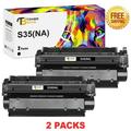 Toner Bank Compatible Toner Cartridge Replacement for Canon S35(NA) High Yield (Black 2-Pack)