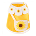 Cotton Dog Shirts for Small Dogs Summer Pet Clothes Cute Sunflower Vest Puppy Cat T Shirts Girls Costumes