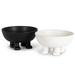 Lone Elm Gerson Set or Two 8.03in D White and Black Pet Food Bowls