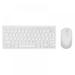 Mini 2.4G Wireless Silent Keyboard Mouse Multimedia Keyboard Mouse Combo Set For Iphone Ipad Android Tablet Win PC Combo Set White