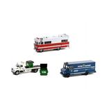 Greenlight Heavy Duty Trucks Series 22 Diecast Car Set - Box of 6 assorted 1/64 Scale Diecast Model Cars