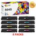 Toner Bank 8-Pack Compatible Toner Replacement for Samsung CLT-K504S/XAA CLP-415N 415NW CLX-4195 4195N 4195FN 4195FW Xpress SL-C1810W C1860F 2x Black 2x Cyan 2x Magenta 2x Yellow