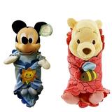 Baby Pooh & Mickey in Blanket Set Plush Doll 11 Disney Park Stuffed Soft Animal New