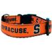 Brand New Syracuse Pet Dog Collar(Small) Official Orange Team Color/Logo