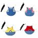 Popvcly 4 Packs Rabbit Harness and Leash Bunny Stuff Rabbit Walking Harness Bunny Leash and Harness Small Bunny Essentials Bunny Rabbit Harness with Leash for Kitten Puppy S