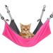 Large Hanging Cat Hammock Bed for Cage or Chair | Pet Hammock with Adjustable Strap | Reversible 2 Sides Soft Pet Bed for Kitten Ferret Bunny Rabbit Rat or Other Small Pet