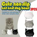 Danlai-1/3Pieces Cat Bowls Cat Food Bowls Dog Bowls Cat Water Bowls Pet Food Bowls Cat Pet Bowls Non-Slip Rubber Bases Easy To Clean Dog Cat Rabbit Puppy