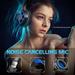 Christmas Savings Feltree Headphone Around-Ear Bass Gaming Headset Surround Sound Headphones With Noise Cancelling Microphone RGB Lights