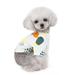 BT Bear Pet Clothes Dog T-Shirt Cotton Pineapple Vest Breathable Costume for Puppy Small Medium Dog (S White)