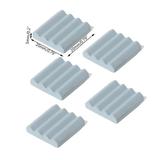 ZUARFY 5PCS 20x20x5MM Ceramic Heat Sink Anti-static Heatsinks Cooler Radiator CPU Cooling Dissipador For Raspberry Pi 3 2B Orange Pi Accessories