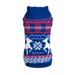Clearance! Dog Reindeer Sweaters Christmas Dog Clothes Pet Holiday Sweaters New Year Pet Clothing For Small Dog Cat Chihuahua Warm Outfits Blue L