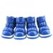 Greyghost 4Pcs/Sets Pet Shoes Puppy Winter Snow Boots Casual Dog Shoes Pet Slip-resistant Shoes Teddy Dog Shoe Blue XL