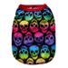 Ochine Soft Pet Clothes Halloween Skull Bone Print Pet Shirts Vest Puppy Kitten Shirts Sleeveless Round Neck Pullover T-shirts Outfit Apparel Tank Tops Spring Summer for Small Medium Dogs Cats S-5XL
