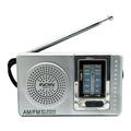 BC-R2048 Portable AM FM Radio Handheld 2 Band Mini Radio Player Battery Powered with Telescopic Antenna Built-in Speaker for Elders