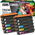 Cool Toner Compatible Toner Replacement for Brother TN336 TN-336BK TN-336C TN-336M TN-336Y High Yield (4 * Black 2 * Cyan 2 * Magenta 2 * Yellow 10-Pack)