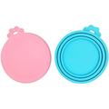 2pcs Pet Food Can Cover Pets Food Can Lids Silicone Pet Food Can Lid Universal Pet Food Can Cover Dog Cat Food Can Lids Cat Dog Food Can Fresh Keeping Lid for Most Standard Size Dog Cat Food Can