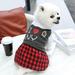 Pets Party Supplies Spring Summer Dog Plaid Printed Dress College Style Dog Red Plaid Dress Pet Clothes For Small Medium Large Dogs