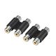 RCA 2 Female to 2 Female Connector Mono Audio Video Cable Adapter Coupler 2Pcs