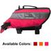 DogLine - Dog Life Jacket Dog Life Vest for Swimming and Boating in Hi-Viz Colors with Reflective Strips Mesh Underbelly for Draining and Drying and Top Carry Handle(Neon Pink: Girth 32 - 41 )