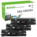 AAZTECH 3-Pack Compatible Toner Cartridge for HP CB436A CB435A CE285A Canon 125 LaserJet P2030 P2035 P2035N P2050 P2055D P2055DN P2055X (Black)