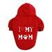 Winter Warm Hoodies Pet Pullover Cute Puppy Sweatshirt Dog Christmas Small Cat Dog Outfit Pet Apparel Clothes Z1-Red 7XL