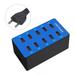 ZUARFY Black / Blue /White 10-Port USB Charger USB Charging Station for Multiple Devices Smart Phone Tablet Laptop Computer