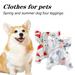 Visland Dog Costumes Girlish Clear Printing Pet Supplies Ruffles Puppy Clothes with Four Legs for Dog