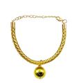 iOPQO Pet Collars Pet Collar Adjustable Pet Collars With Bells Charm Necklace Collar For Little Cat Collars Yellow L