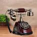 TFCFL Antique Telephone Old Fashion Landline Telephone Rotary Corded Retro Phone Hanging Handset Ceramic Antique Style Wired Home Hotel Office Telephone Decorative