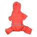 Pet Dog Waterproof Raincoat Jumpsuit with Strip Reflective Rain Coat Dog Outdoor Clothes Jacket for Dog Pet Supplies Red 6XL