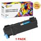 Toner Bank Compatible Toner for Xerox 106R01480 Used for Xerox Phaser 6140/6140N/6140DN Printer Ink Replacement Cyan 1-Pack