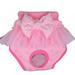 Prettyui Pet Dogs Washable Breathable Physiological Pants Reusable Diaper Pink