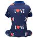 Baywell Dog Pajamas Jumpsuit for Small Medium Large Dogs Lightweight Dog Pjs Clothes Apparel Onesies Blue L