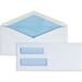 Business Source No. 10 Double-Window Invoice Envelopes Double Window - #10 - 9 1/2 Width x 4 1/8 Length - 24 lb - Gummed - Wove - 500 / Box - White
